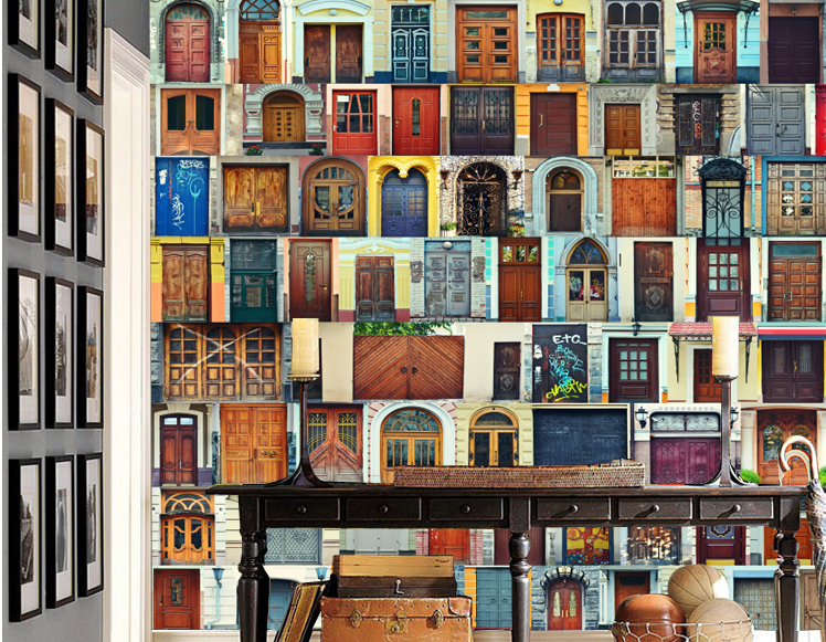 Different Doors Wallpaper AJ Wallpaper