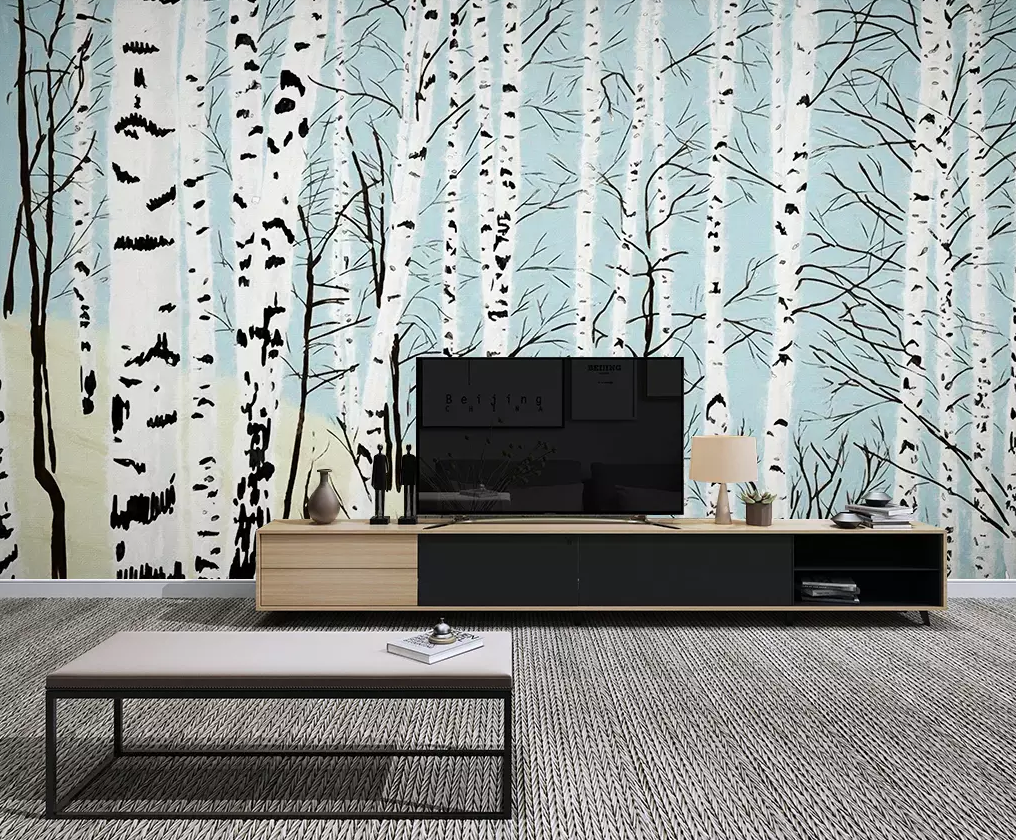 3D Graffiti White Tree 327 Wallpaper AJ Wallpaper 2