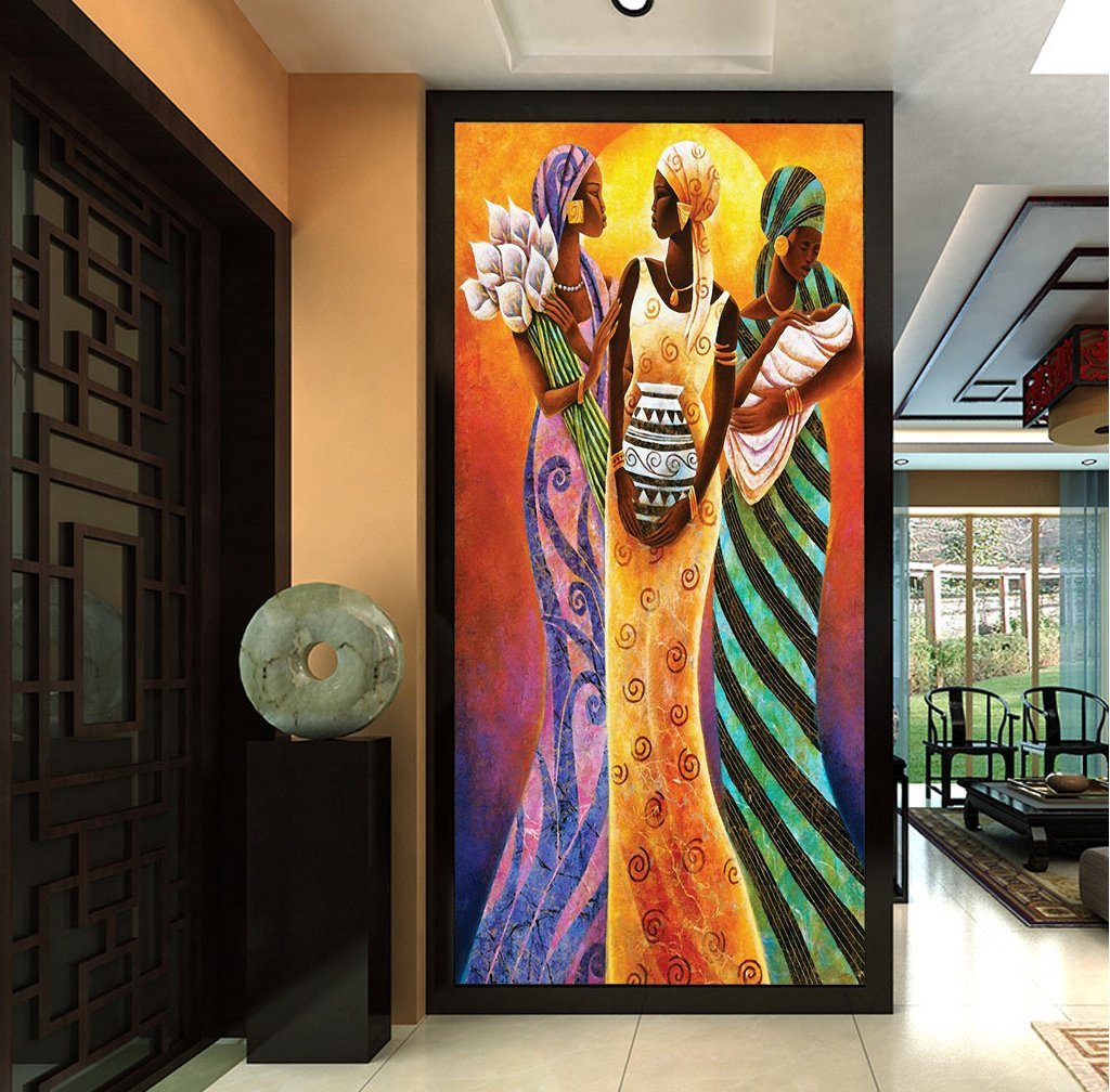 3D Painted Lady 561 Wall Murals Wallpaper AJ Wallpaper 2