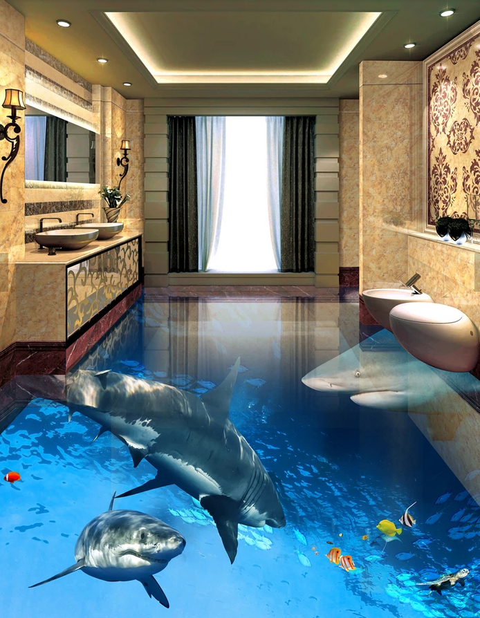 3D Soothing Seabed 616 Floor Mural Wallpaper Murals Rug & Mat Print Epoxy waterproof bath floor