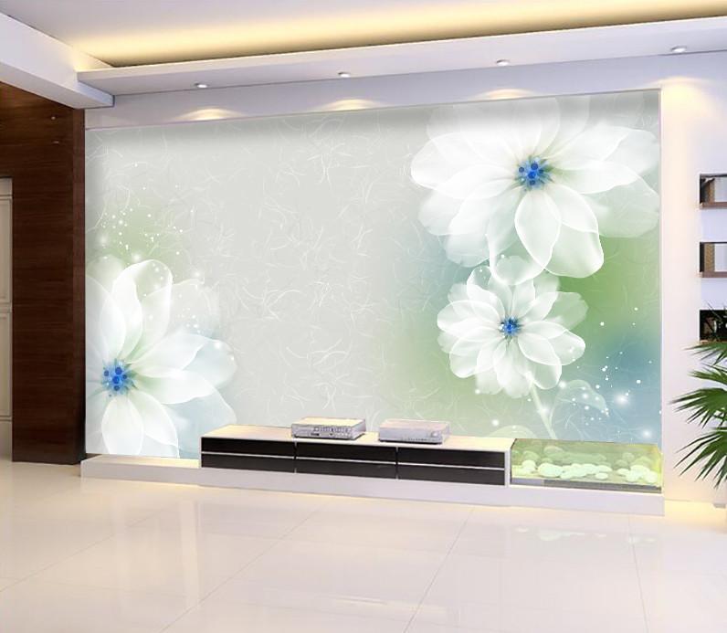 3D Pure White Flower 477 Wallpaper AJ Wallpaper