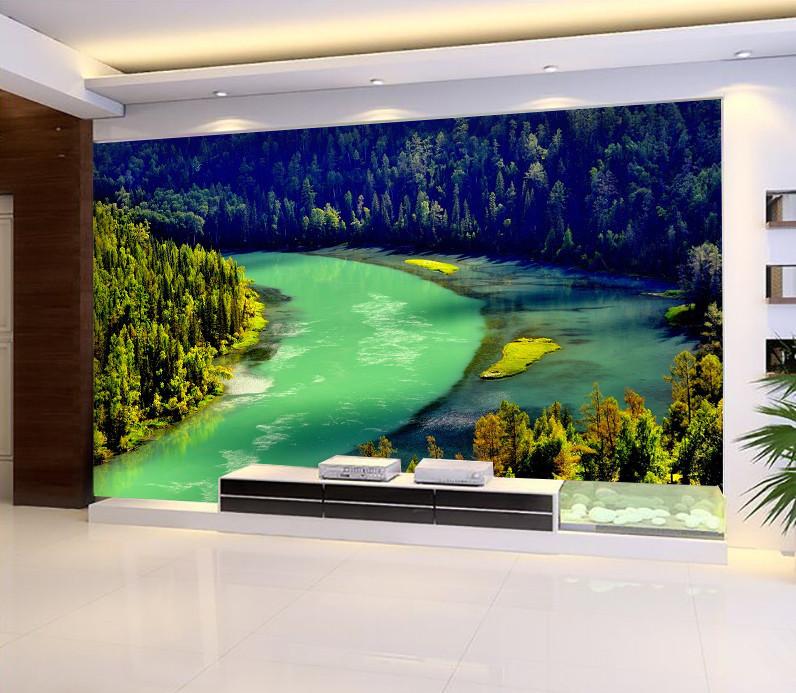 3D Jungle River 381 Wallpaper AJ Wallpaper