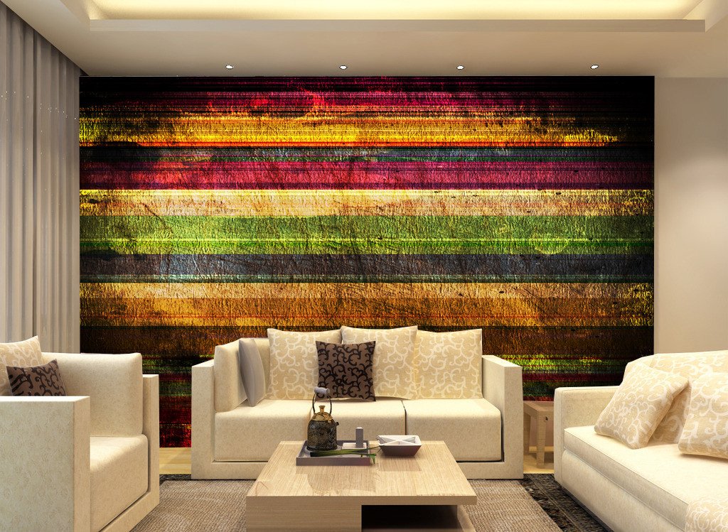 Mottled Colored Boards Wallpaper AJ Wallpaper