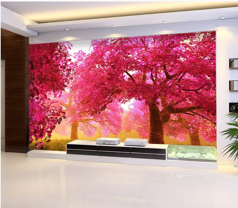 3D Pink Cherry Tree 728 Wallpaper AJ Wallpaper