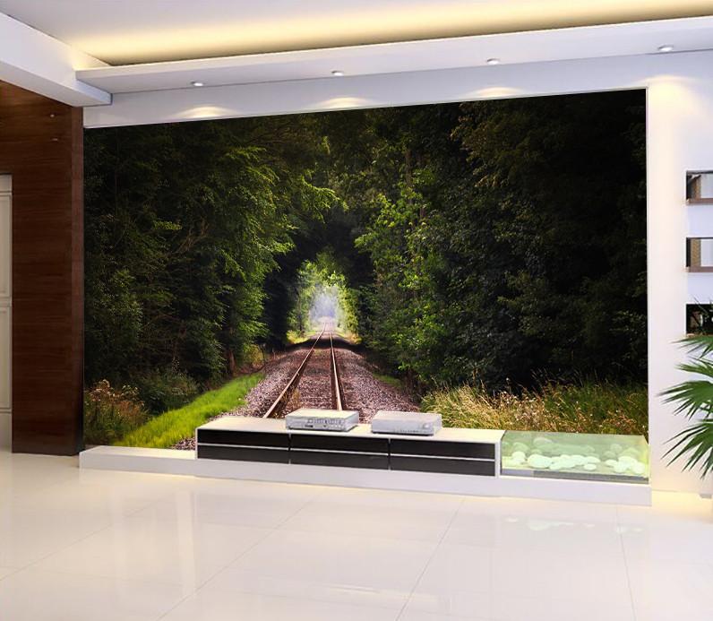 3D Nature Railway Road 46 Wallpaper AJ Wallpaper