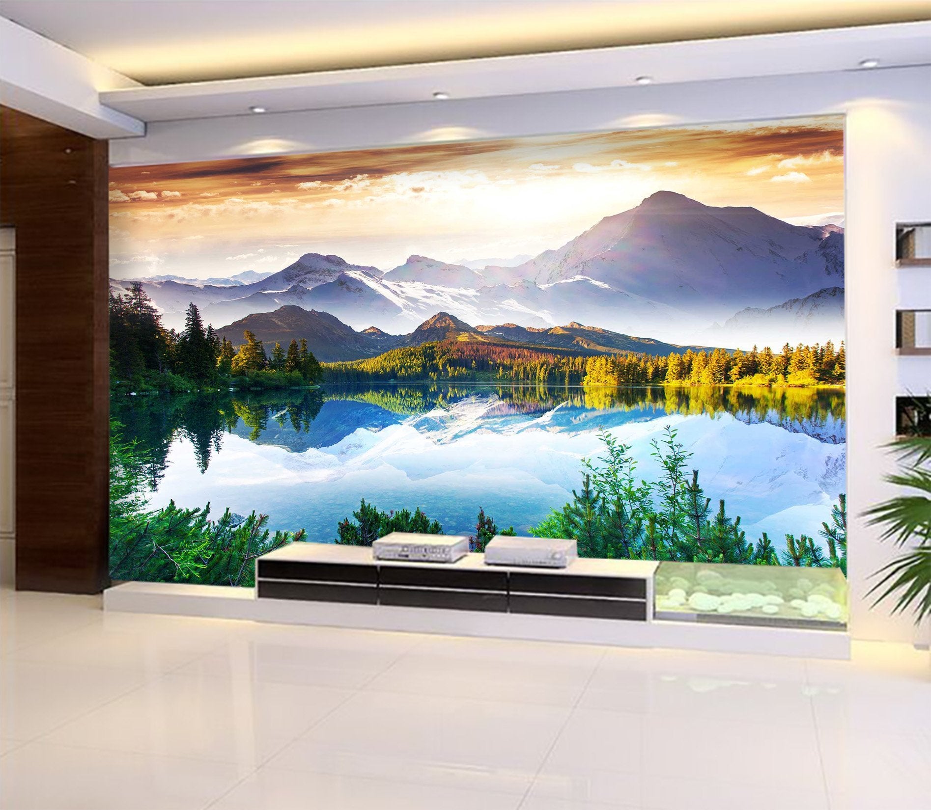 3D Lake Peak 678 Wallpaper AJ Wallpaper