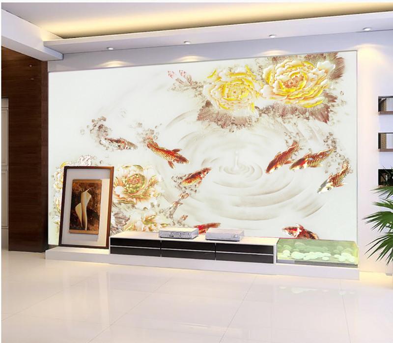 Fishes And Penoies Wallpaper AJ Wallpaper 2