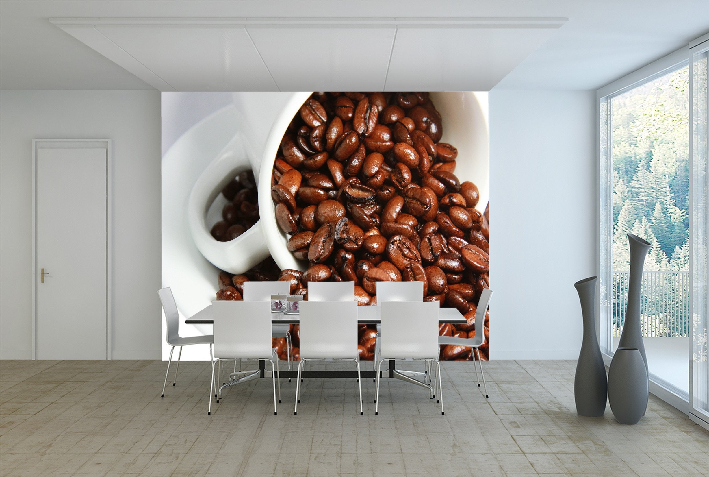 3D Coffee Beans 042 Wallpaper AJ Wallpaper