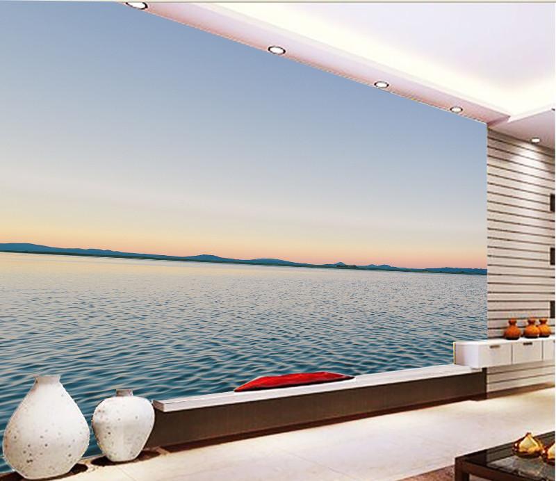 3D Sunset Glow River 099 Wallpaper AJ Wallpaper