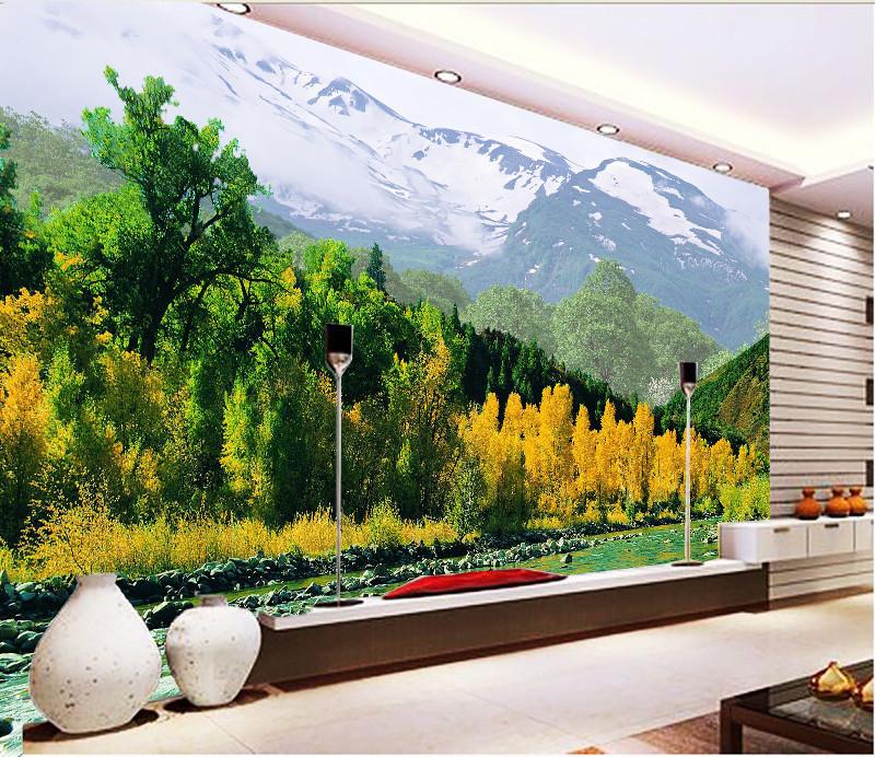 Mountains Wide River Wallpaper AJ Wallpaper