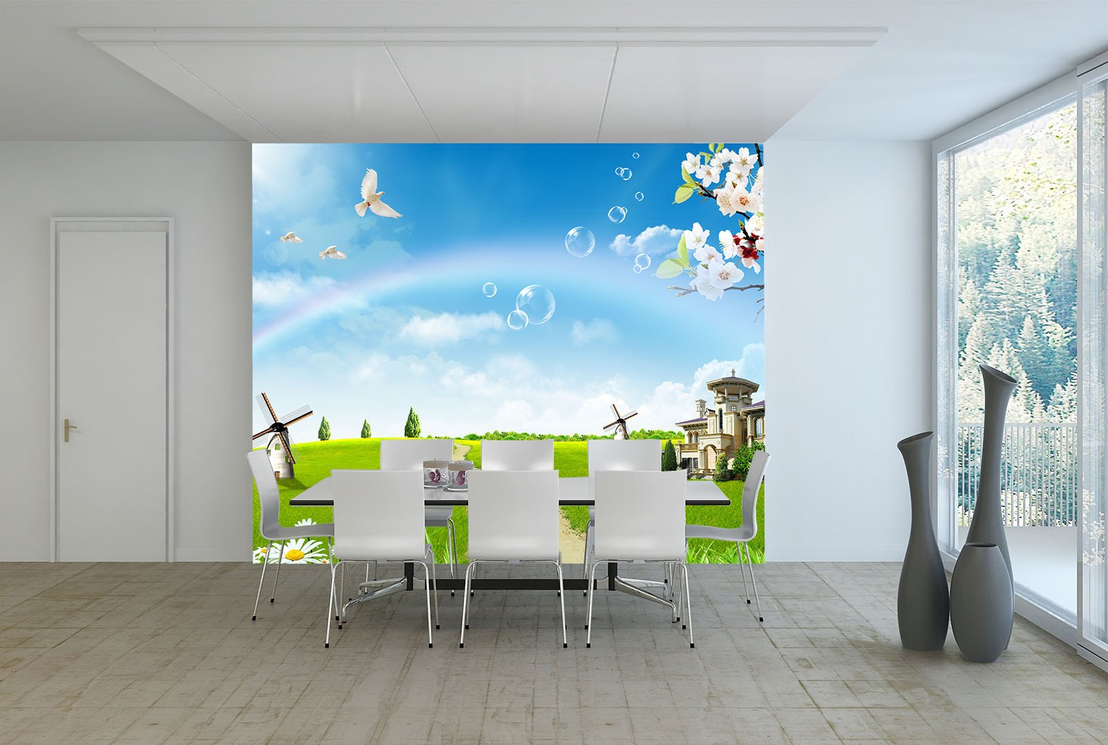 Grassland Villa Wallpaper AJ Wallpaper