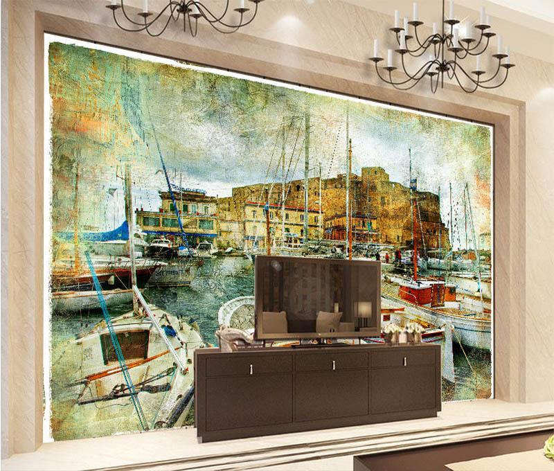 3D White Boat 029 Wallpaper AJ Wallpaper