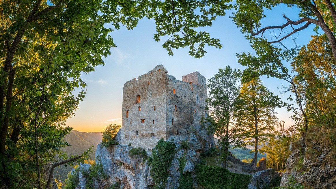 3D Mountain Top House 254 Garage Door Mural Wallpaper AJ Wallpaper