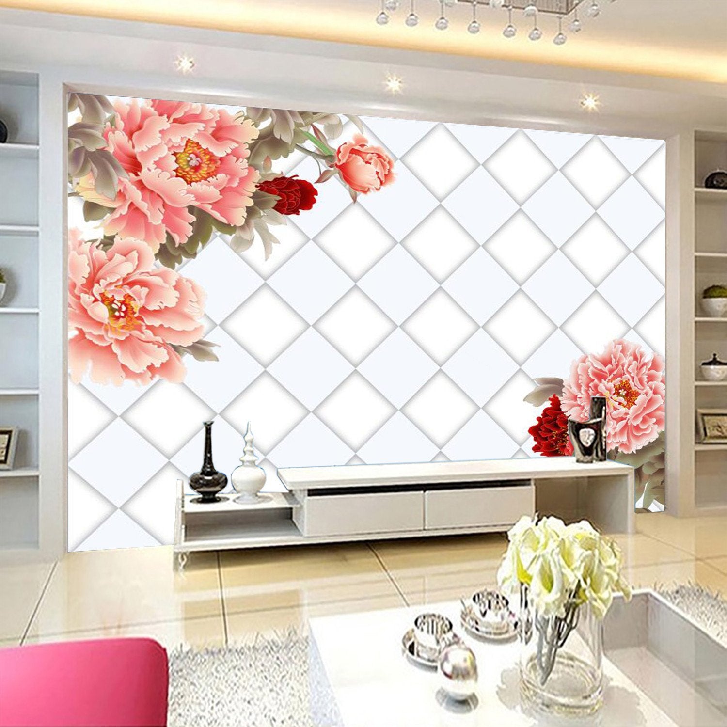 Pink Blossoming Flower 636 Wallpaper AJ Wallpaper 1