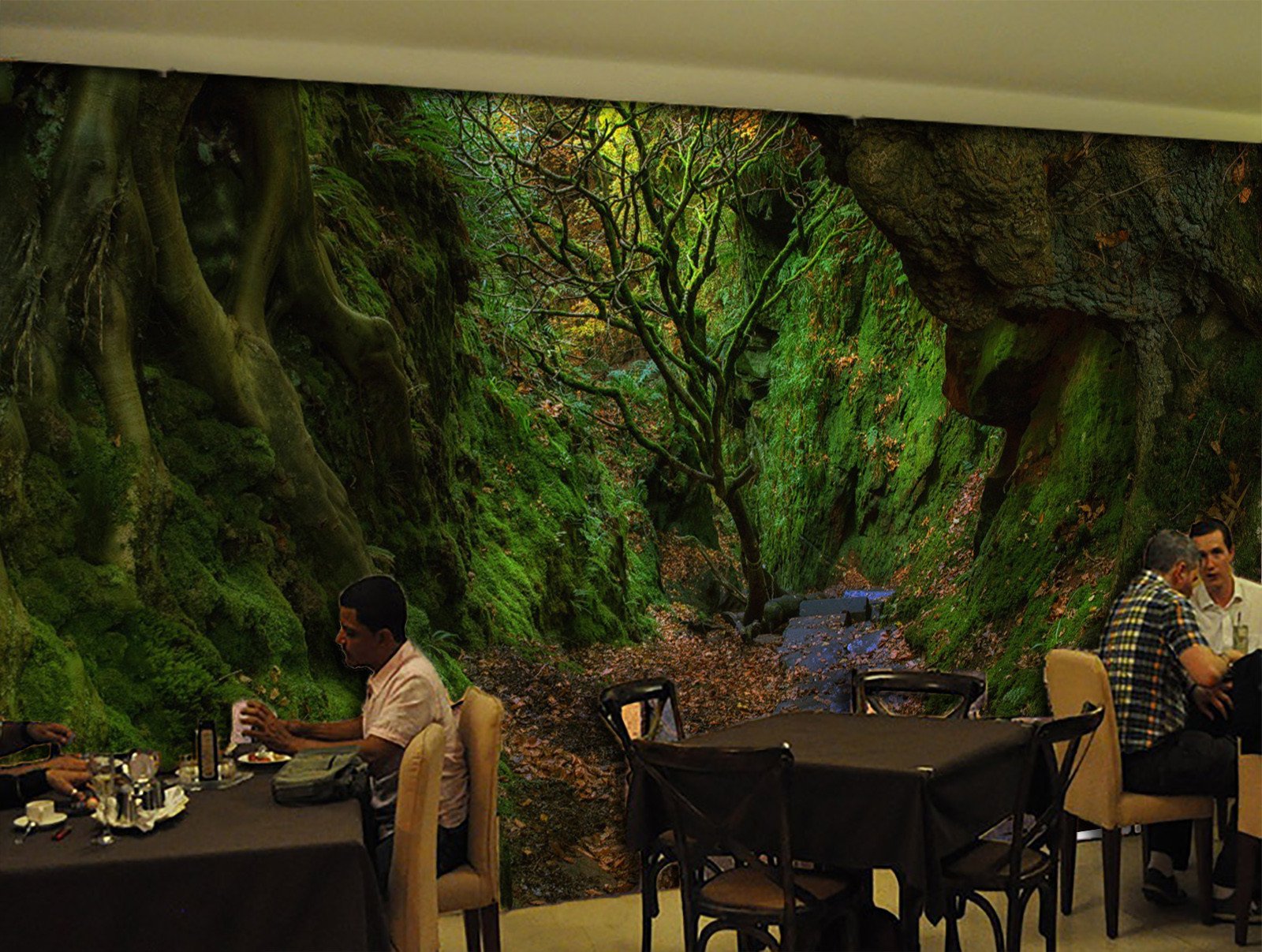 3D Green Tree Path 827 Wallpaper AJ Wallpaper