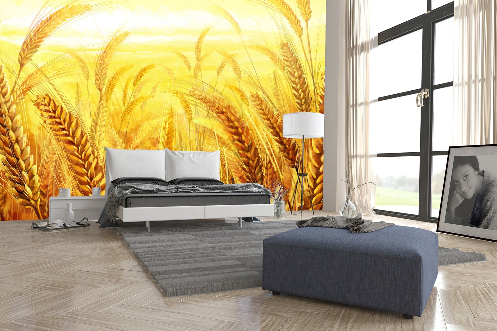 Golden Wheat Field Wallpaper AJ Wallpaper