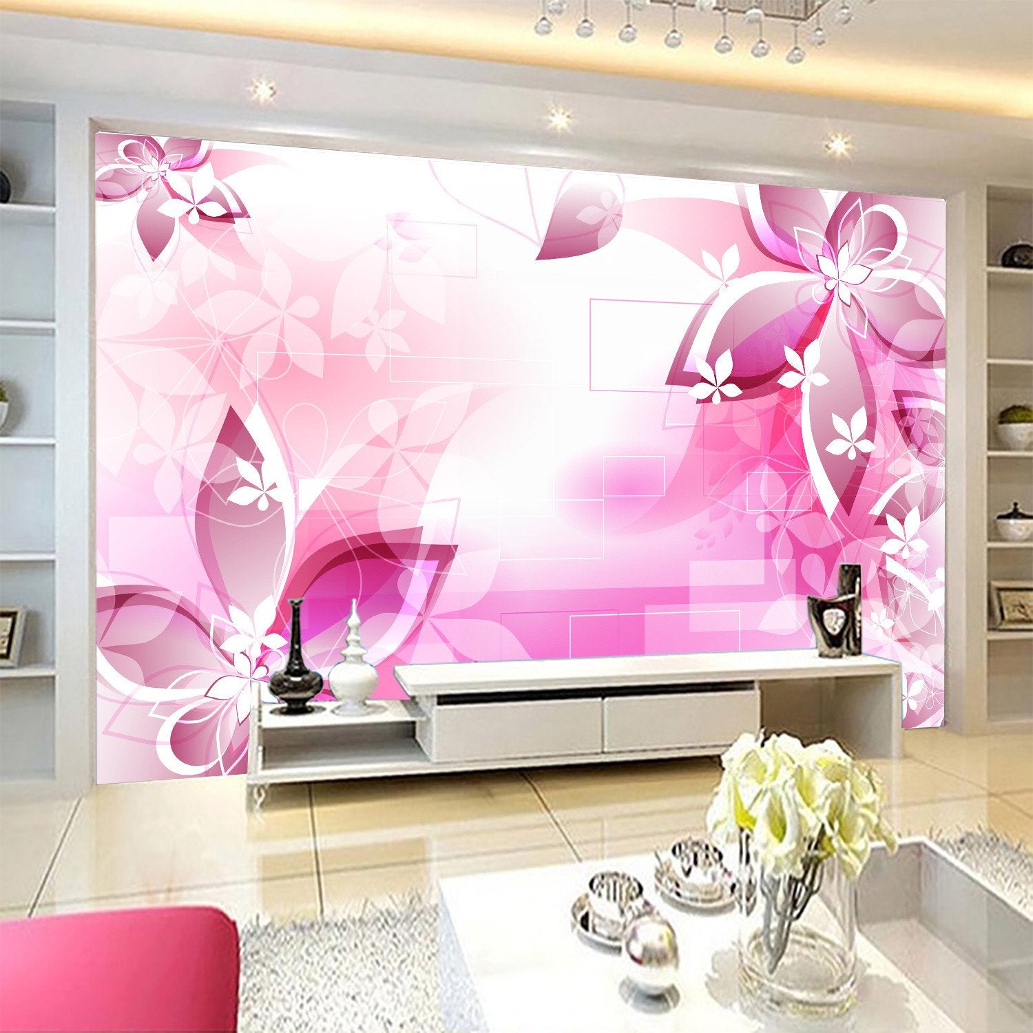 3D Purple Lily Petal 776 Wallpaper AJ Wallpaper