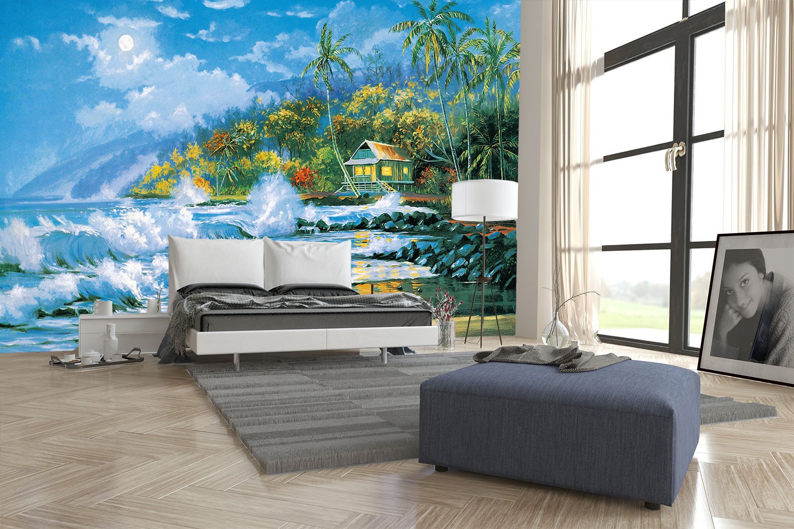 Beach Hut Wallpaper AJ Wallpaper