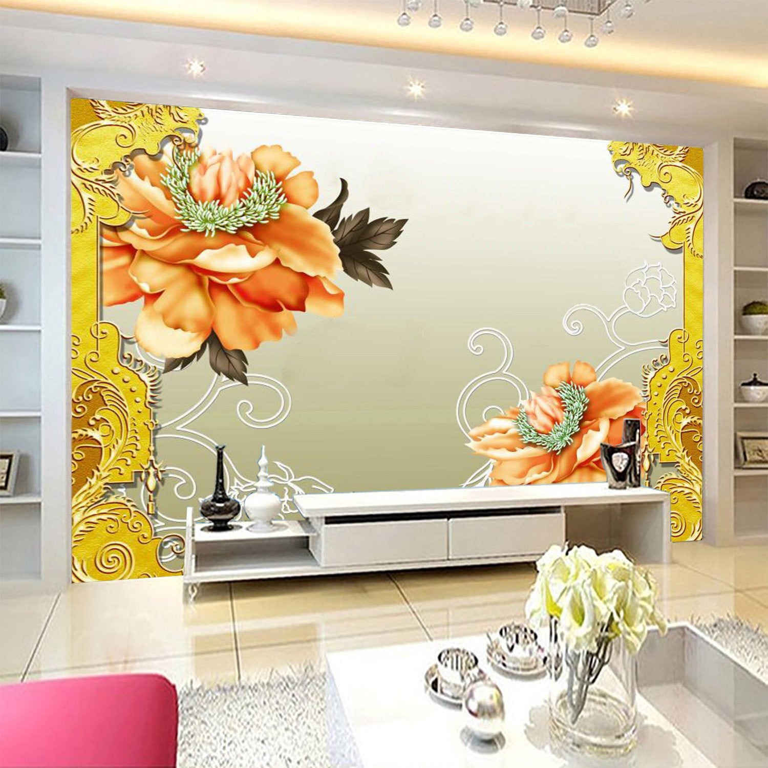 Orange Blossoming Flower 8 Wallpaper AJ Wallpaper 1