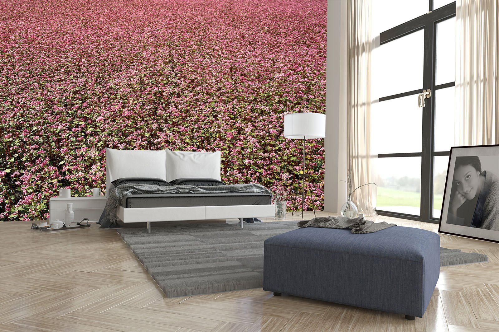 Boundless Flowers Field Wallpaper AJ Wallpaper