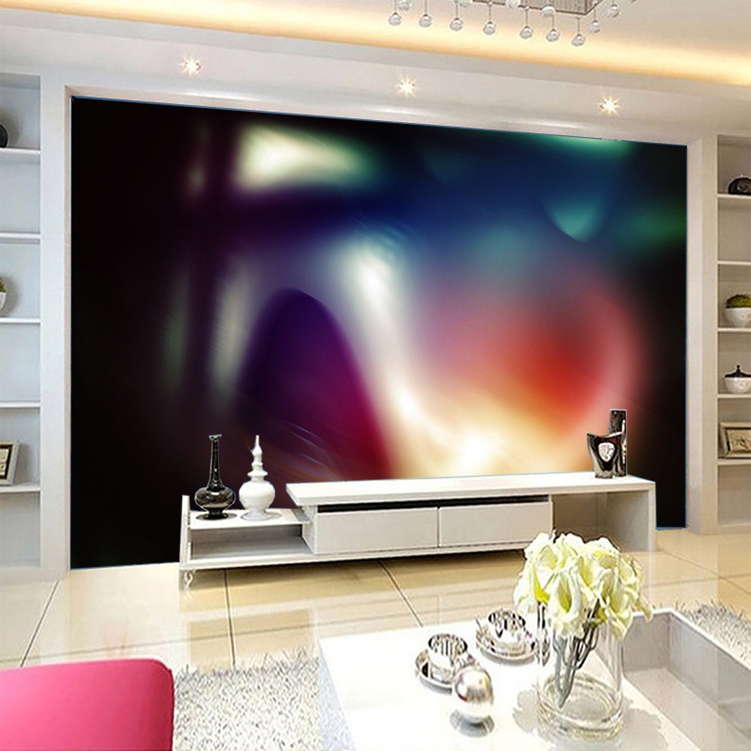 Colored Lights Wallpaper AJ Wallpaper