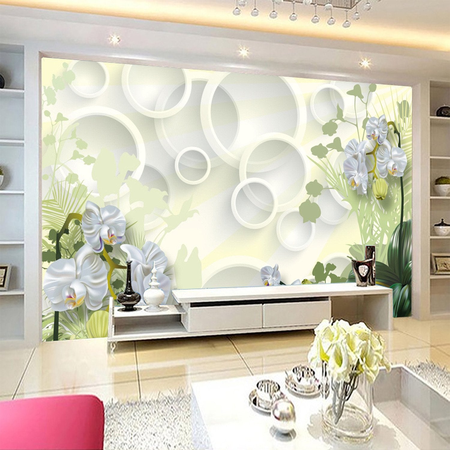 3D Green Grass Blossoming 296 Wallpaper AJ Wallpaper