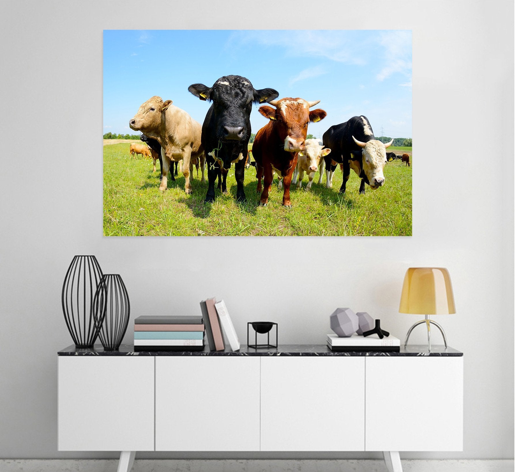 3D Grassland Herd 43 Animal Wall Stickers Wallpaper AJ Wallpaper 2