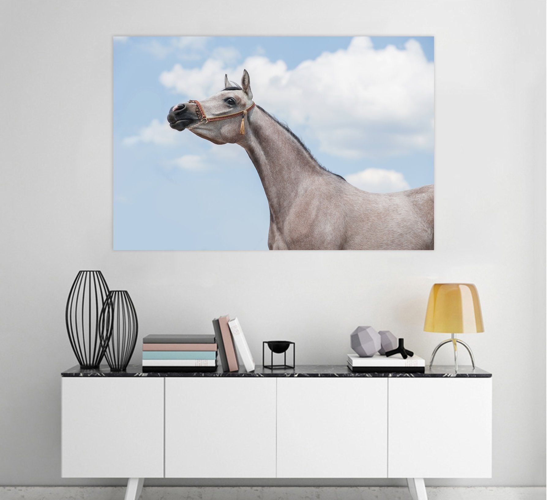 3D White Horse 83 Animal Wall Stickers Wallpaper AJ Wallpaper 2
