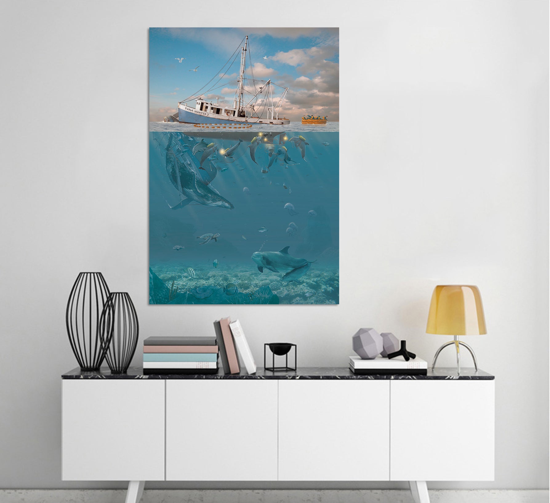 3D HRage Of The Dolphin 063 Vincent Hie Wall Sticker