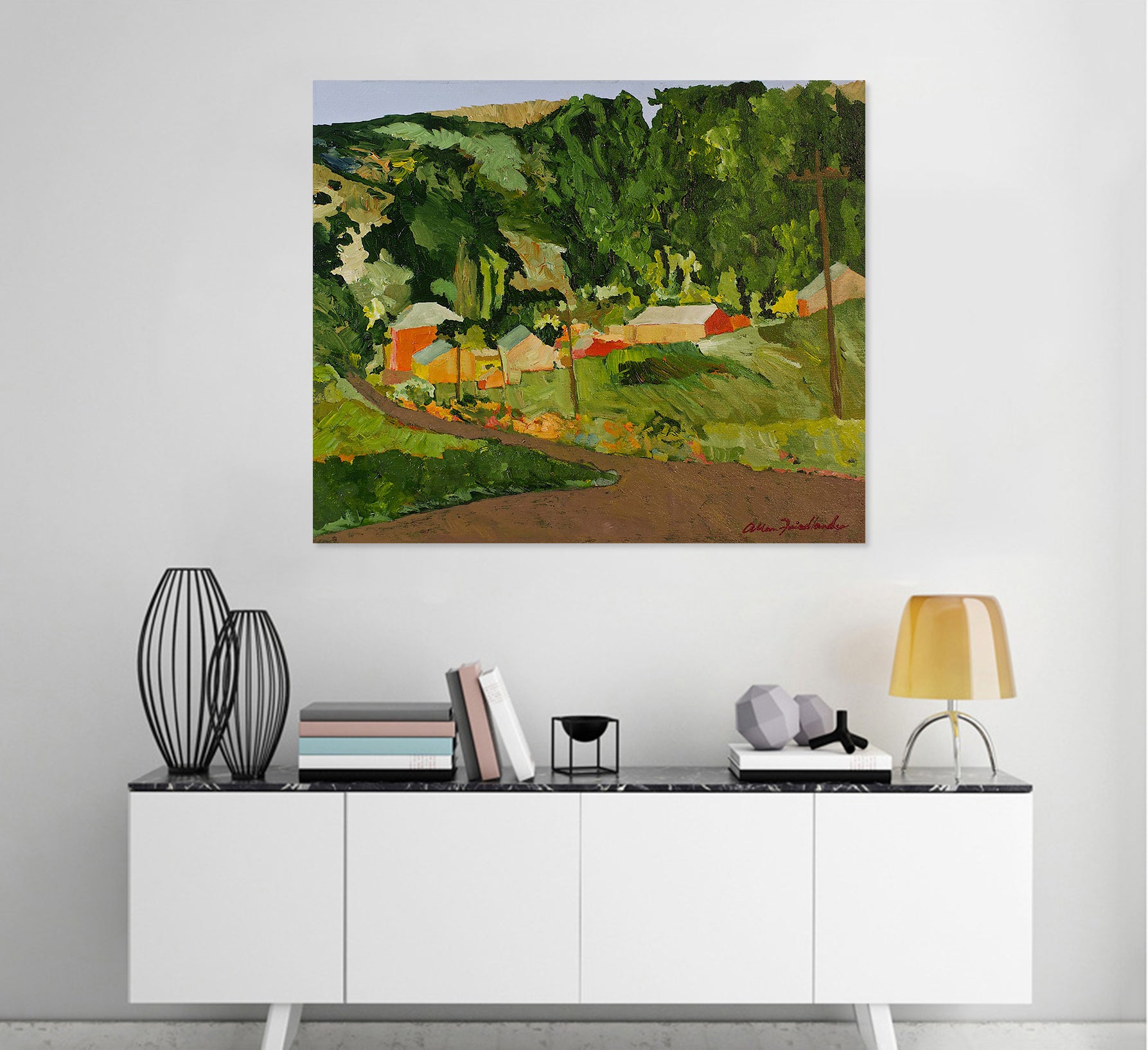 3D Green Village 181 Allan P. Friedlander Wall Sticker