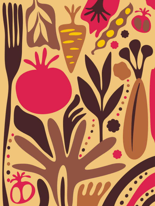 Food Patterns Wallpaper AJ Wallpaper