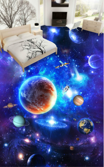 3D Earth 401 Floor Mural Wallpaper AJ Wallpaper 2