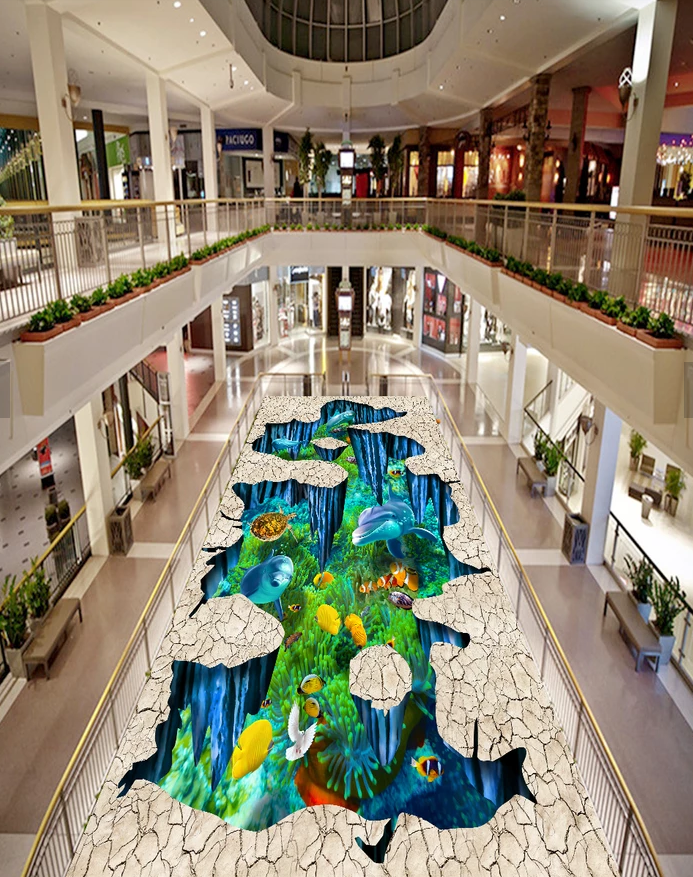3D Sea Fish 588 Floor Mural Wallpaper Murals Rug & Mat Print Epoxy waterproof bath floor