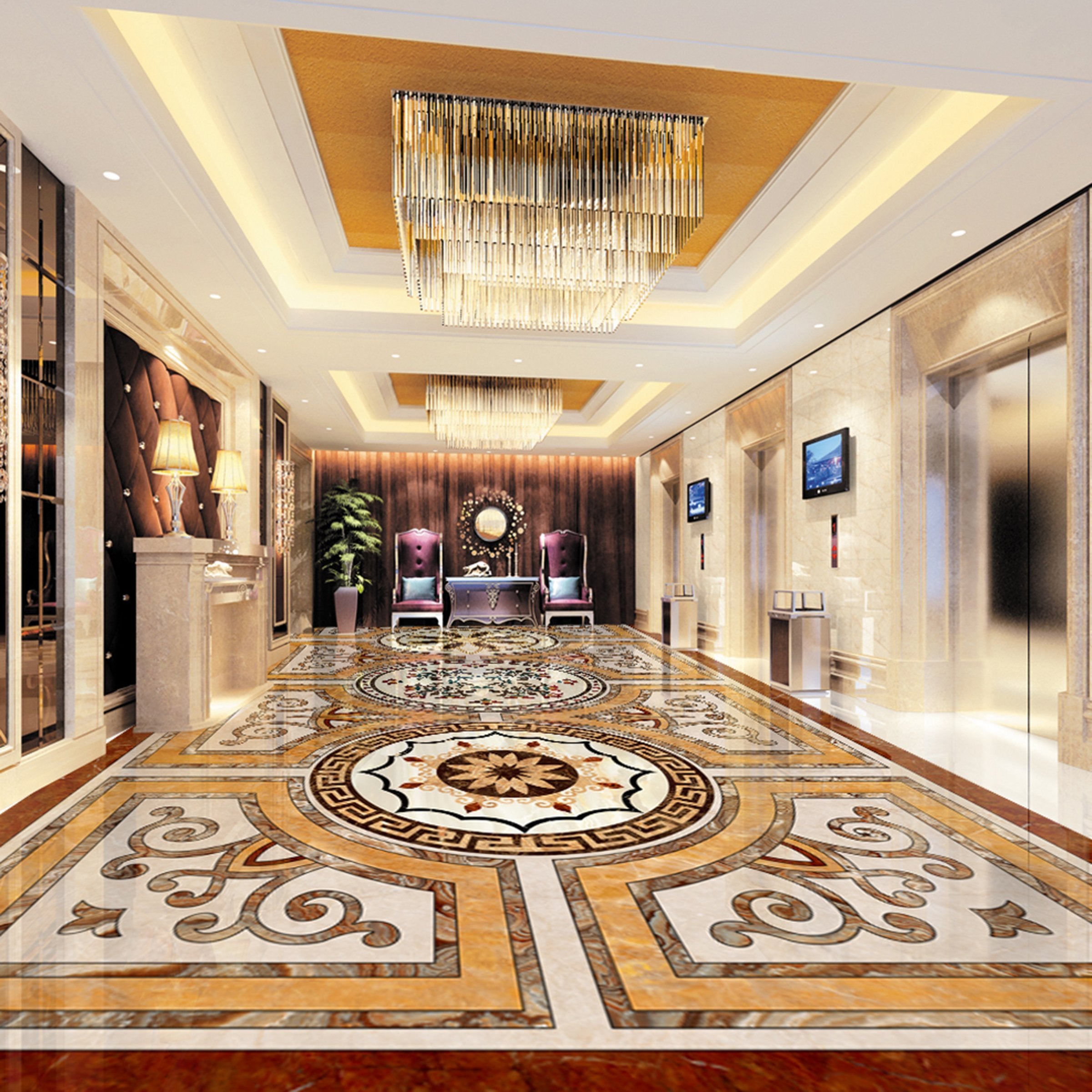 3D Colorful Pattern WG565 Floor Mural Wallpaper AJ Wallpaper 2
