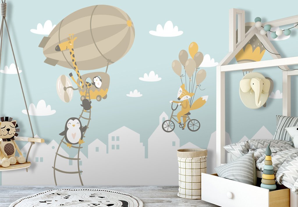 3D Hot Air Balloon 813 Wall Murals Wallpaper AJ Wallpaper 2