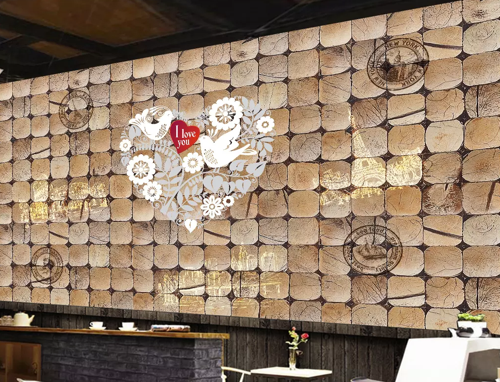 3D Flower Love Pattern 150 Wallpaper AJ Wallpaper 2