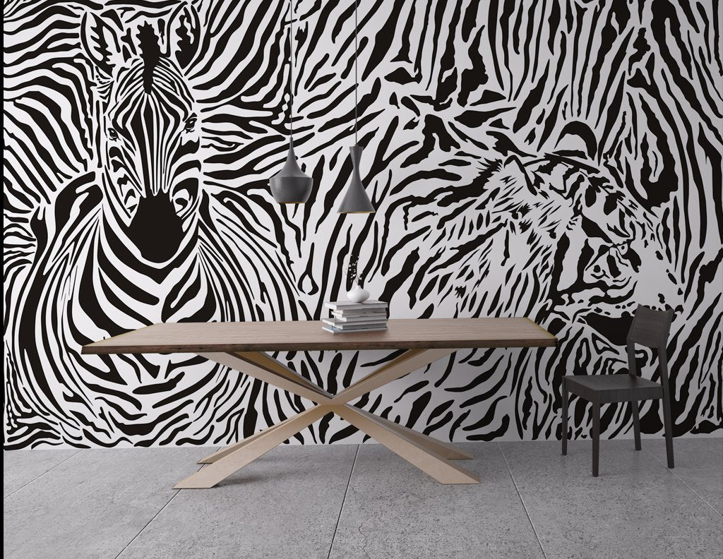3D Zebra 390 Wall Murals Wallpaper AJ Wallpaper 2