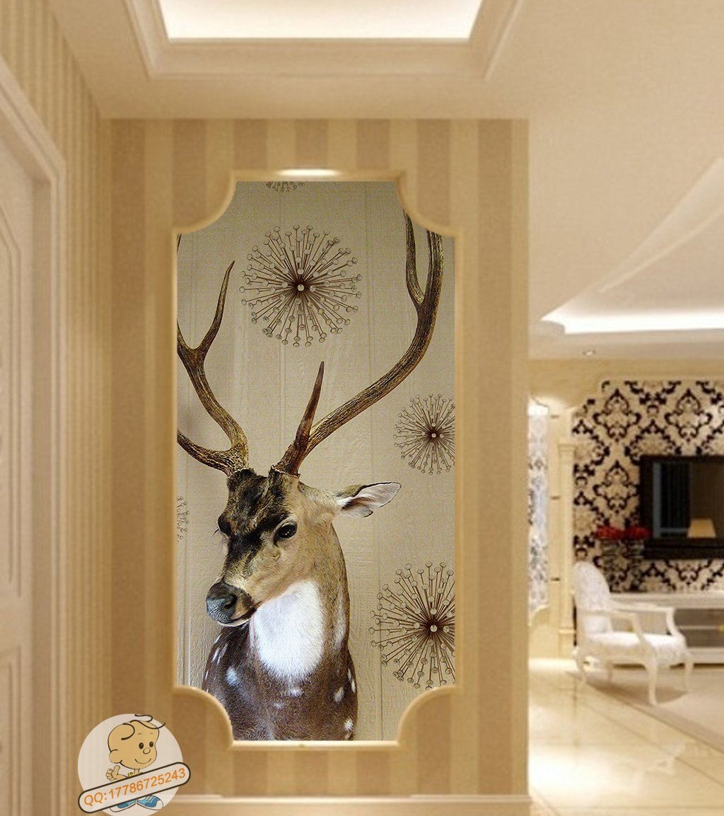 3D Elk Dandelion 553 Wall Murals Wallpaper AJ Wallpaper 2