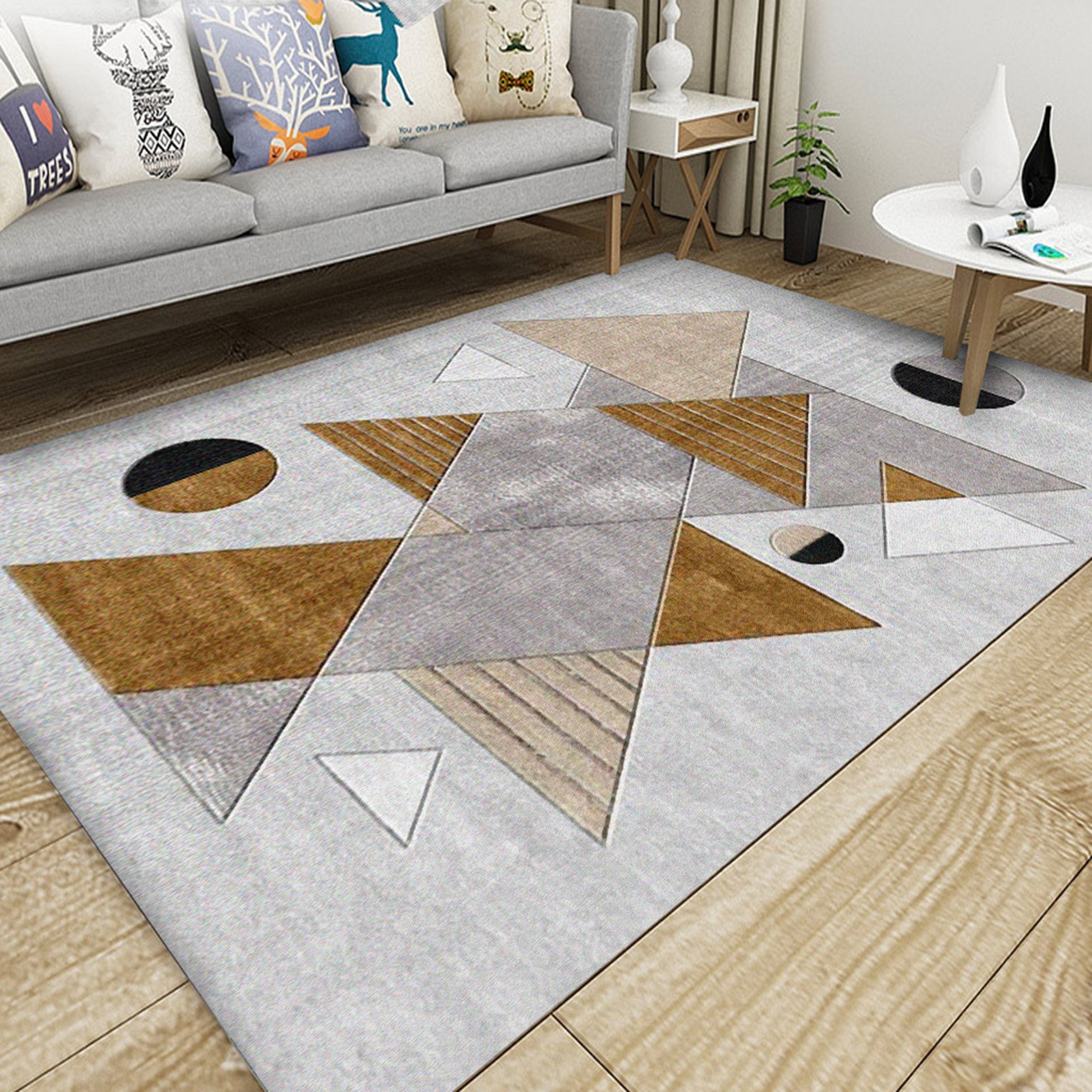 3D Geometric Piece WG042 Non Slip Rug Mat Mat AJ Creativity Home