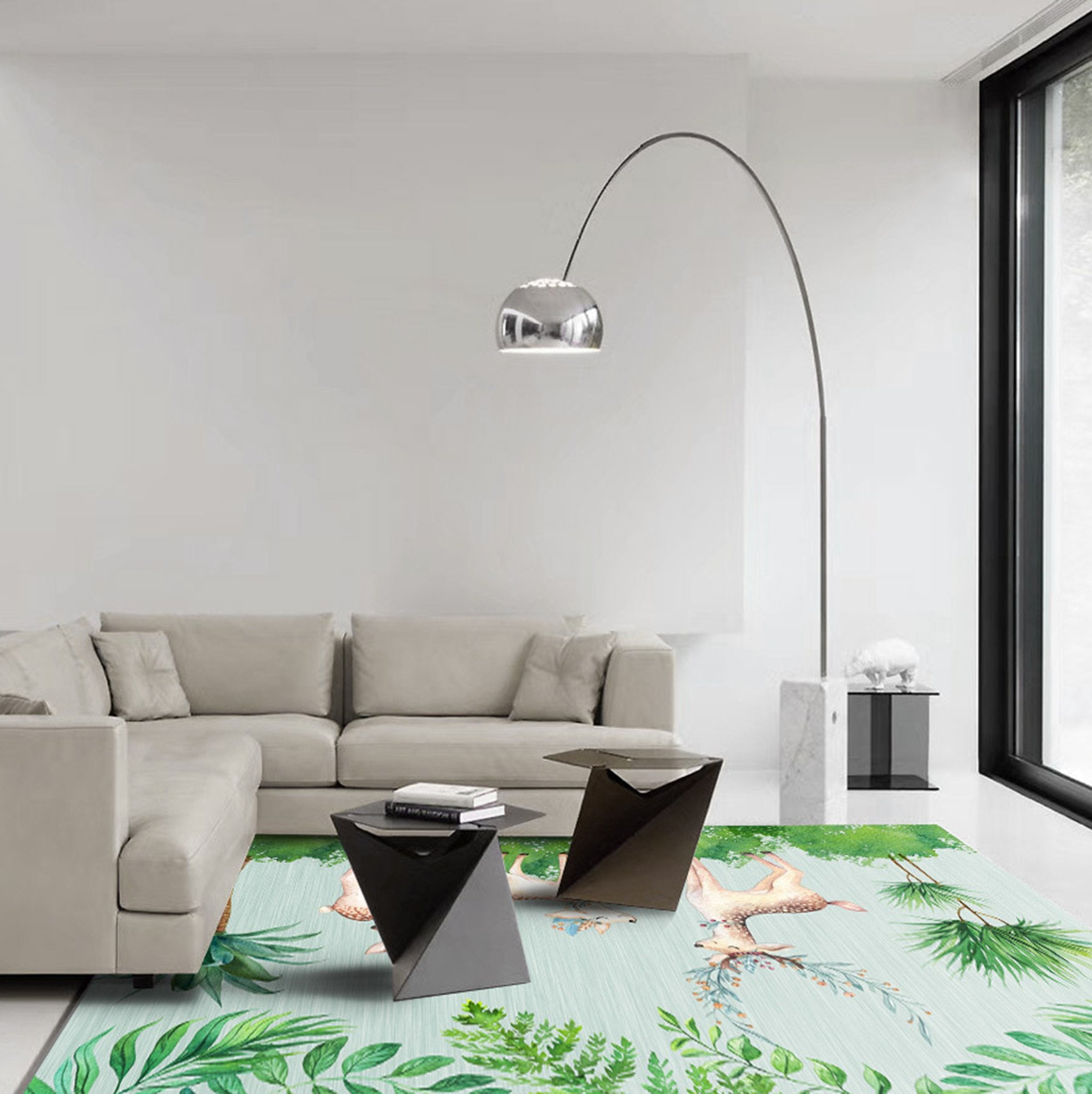 3D Animal Forest WG306 Non Slip Rug Mat Mat AJ Creativity Home