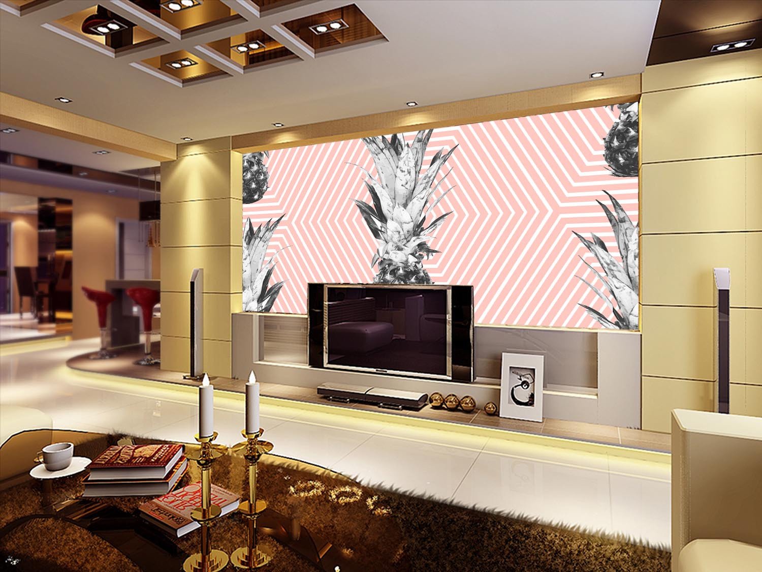 Pineapples Wallpaper AJ Wallpaper