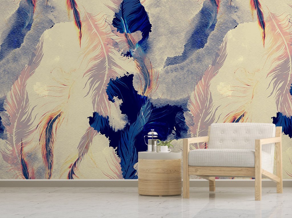 3D Feather 588 Wall Murals Wallpaper AJ Wallpaper 2