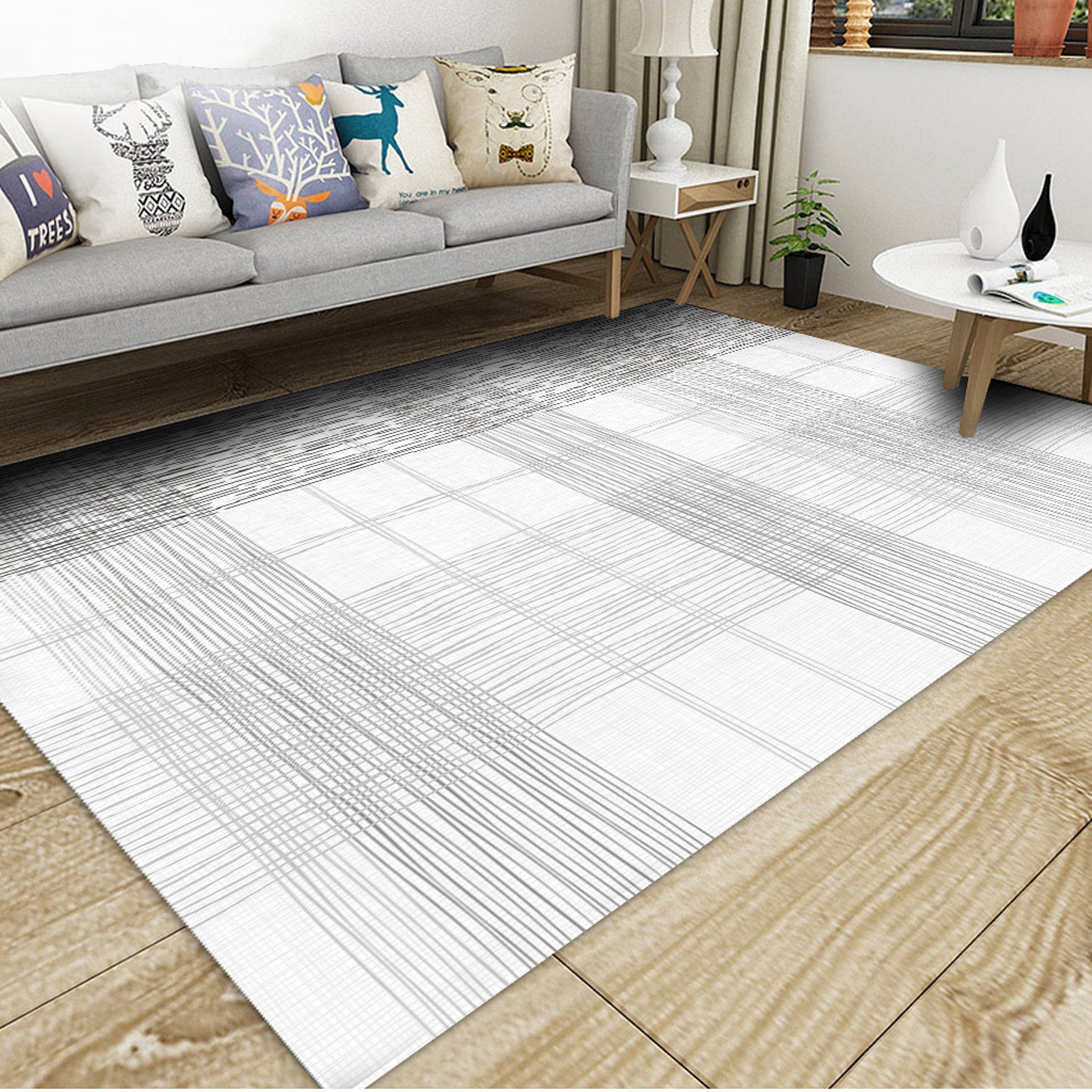 3D Color Stripe WG247 Non Slip Rug Mat Mat AJ Creativity Home