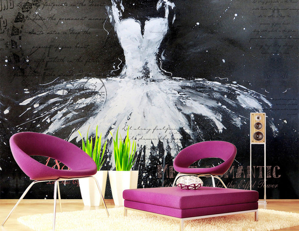 3D Ballet Costume WG177 Wall Murals