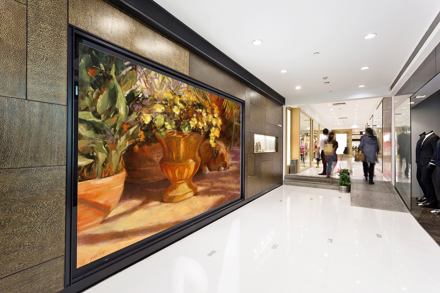 Potted Plants And Dog Wallpaper AJ Wallpaper 2