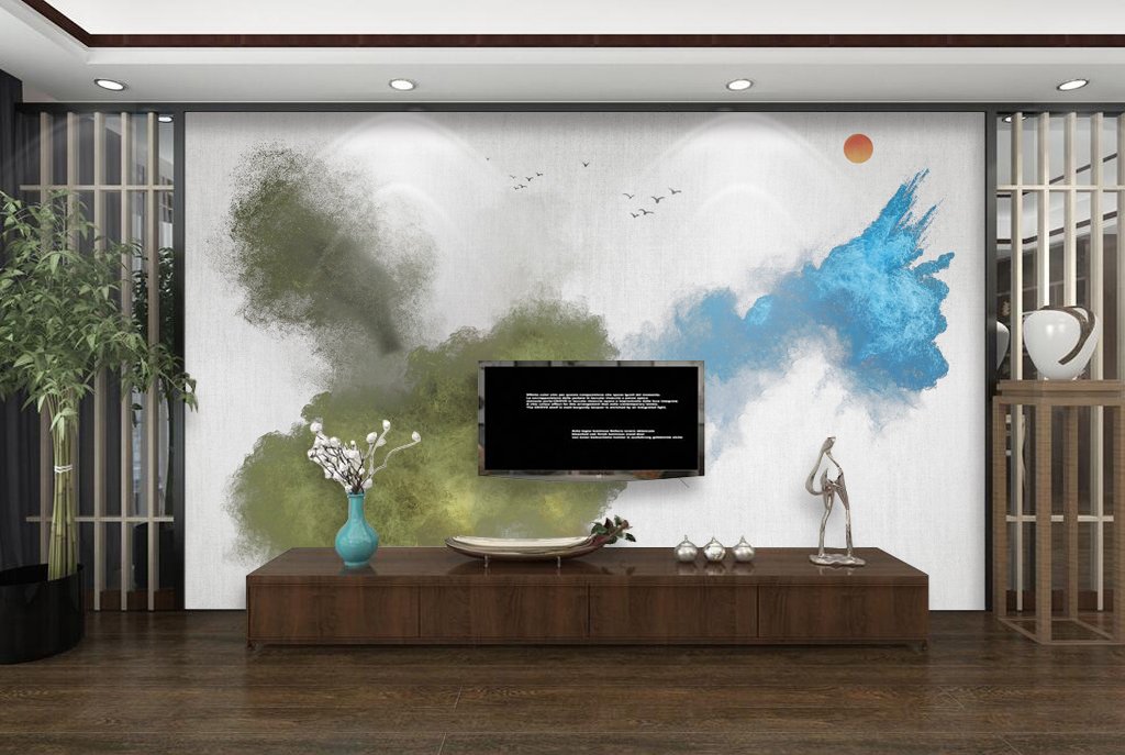 3D Ink Painting 428 Wall Murals Wallpaper AJ Wallpaper 2