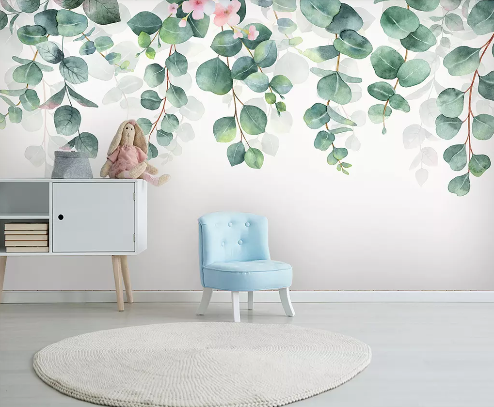 3D Vine Leaf Flower 369 Wallpaper AJ Wallpaper 2