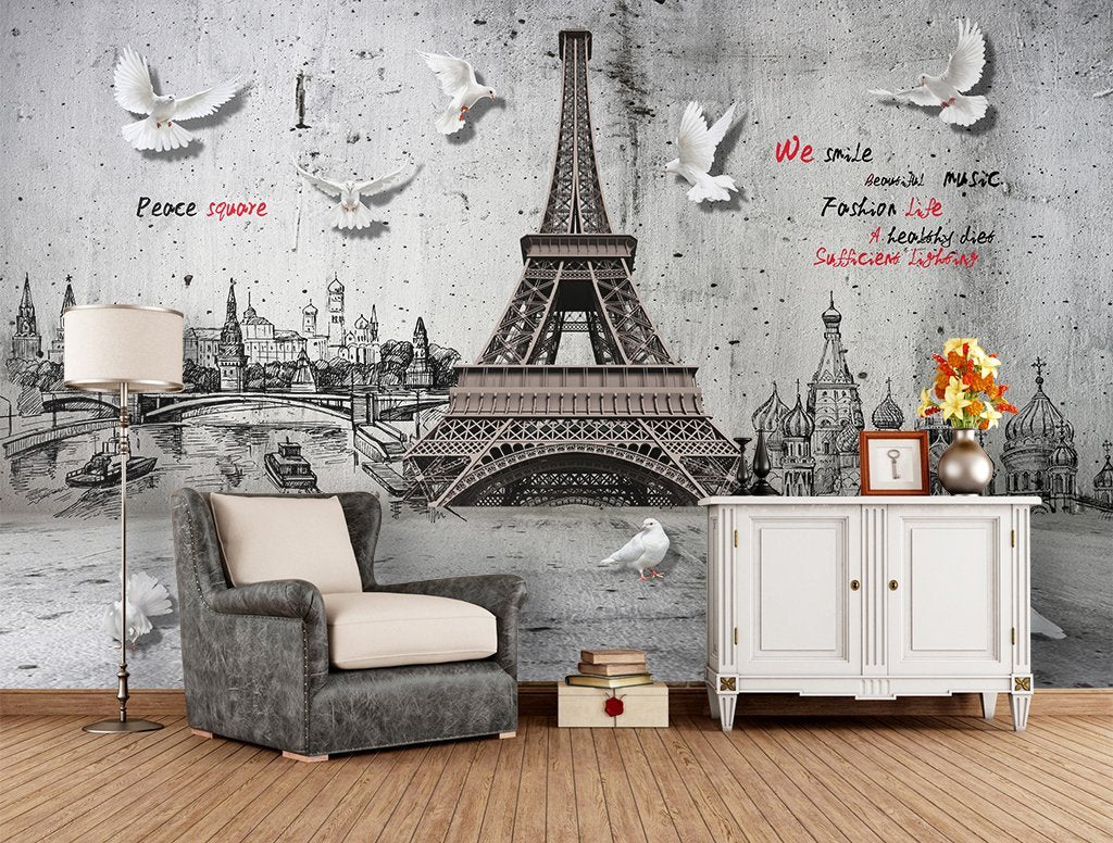 3D City Tower 519 Wall Murals Wallpaper AJ Wallpaper 2