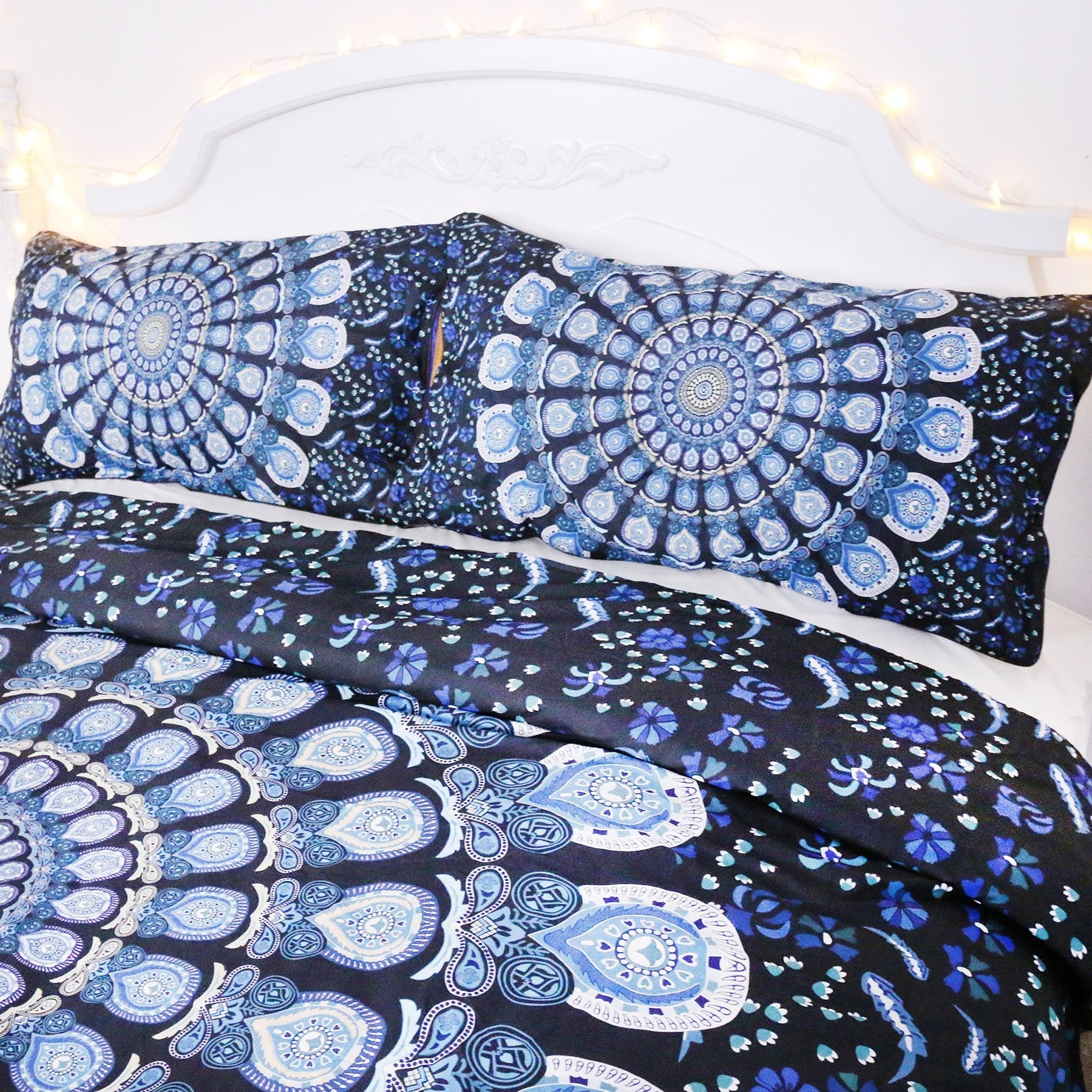 3D Blue Peacock 93 Bed Pillowcases Quilt Wallpaper AJ Wallpaper