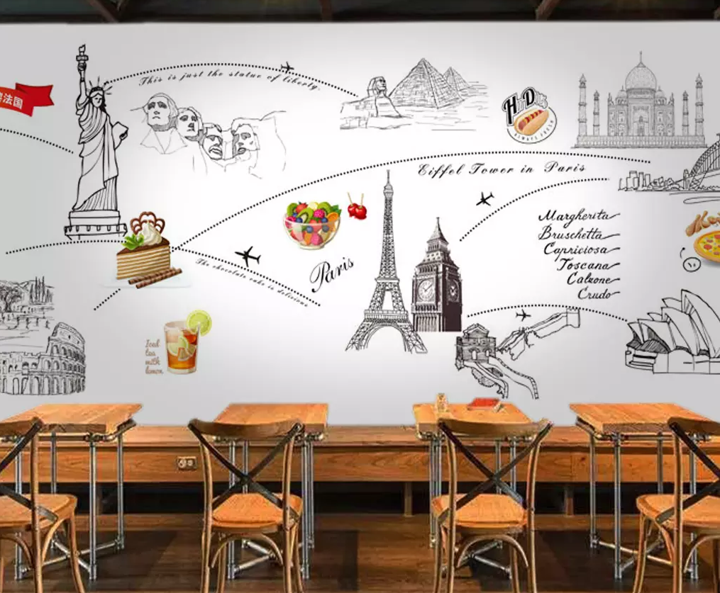 3D Eiffel Tower Pizza 42 Wallpaper AJ Wallpaper 2